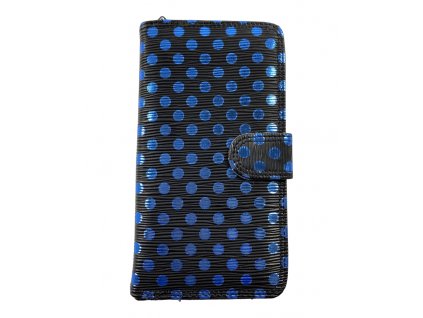 4624 4624 damska penezenka s puntiky modra