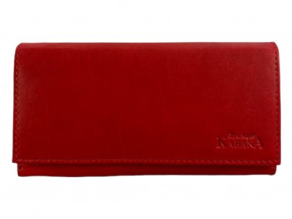 Dámská kožená peněženka - červená 9272