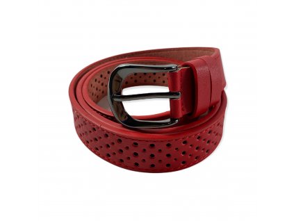 5917 damsky pasek derovany cerveny