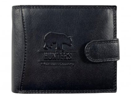 Hunters kožená peněženka - černá KHT5600L