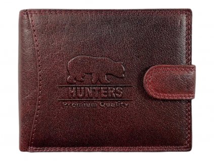 Hunters kožená peněženka - červená KHT5600L