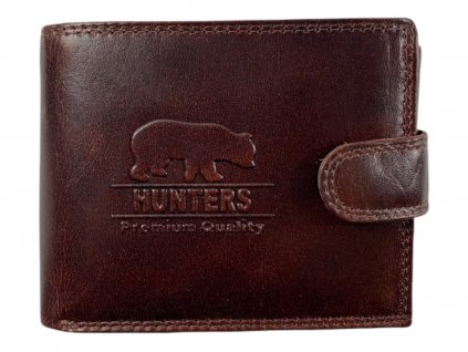 Hunters kožená peněženka - hnědá KHT5700L/2