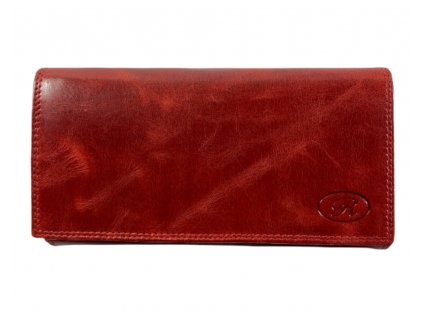 Dámská kožená peněženka Loranzo - červená 732