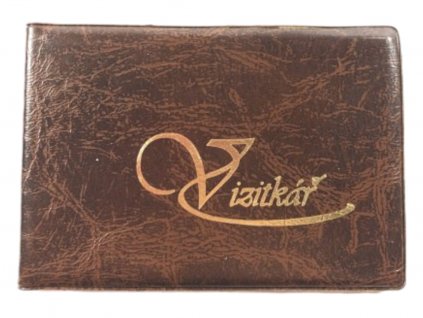 Peněženka na vizitky - hnědá 1904