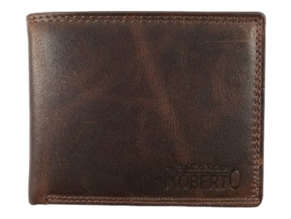 Celokožená peněženka - hnědá 3431