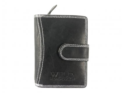 Dámská celokožená peněženka - černá 756