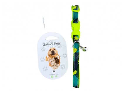 Obojek pro psy s rolničkou - zelená 7829