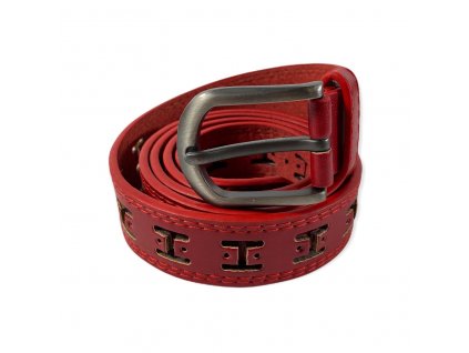 Dámský pásek - červená 5901