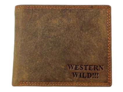 Kožená peněženka Wild - hnědá 3333