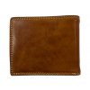 Kožená peněženka s motorkou - hnědá 2217