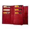 Dámská kožená peněženka Roberto - červená 3173