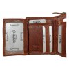 Dámská kožená peněženka Roberto - hnědá 2499