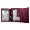 Dámská kožená peněženka Wild - vínová 7822