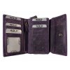 Dámská kožená peněženka Wild - fialová 7824