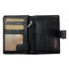 Celokožená peněženka - černá 0177