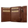 Celokožená peněženka - hnědá 0177