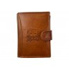 Hunters kožená peněženka - hnědá KHT300L