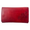 Dámská kožená peněženka - červená 3125