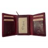 Kvalitní kožená peněženka Pedro - červená 458