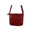 Dámská kožená kabelka Green Valley - červená 20415