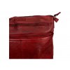 Dámská kožená kabelka Green Valley - červená 20415