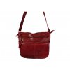 Dámská kožená kabelka Green Valley - červená 20415