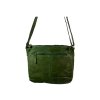 Dámská kožená kabelka Green Valley - zelená 20415