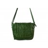 Dámská kožená kabelka Green Valley - zelená 10431