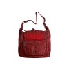 Dámská kožená kabelka Green Valley - červená 10430