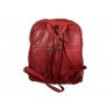 Dámský kožený batoh Green Valley - červený 20429