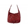 Dámská kožená kabelka Green Valley - červená 20430
