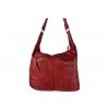 Dámská kožená kabelka Green Valley - červená 20430