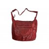 Dámská kožená kabelka Green Valley - červená 20430