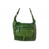 Dámská kožená kabelka Green Valley - zelená 20430