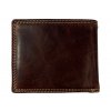 Kožená peněženka s motorkou - tmavě hnědá JC1