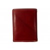 Kožená peněženka se štikou - červená JC69