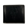 Kožená peněženka černá - kůň 104