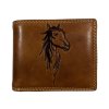 Kožená peněženka hnědá - kůň 104
