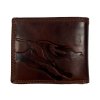 Kožená peněženka tmavě hnědá - kůň 105