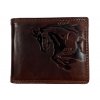 Kožená peněženka tmavě hnědá - kůň 105