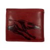 Kožená peněženka červená - kůň 105