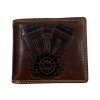 Kožená peněženka tmavě hnědá - motor 104