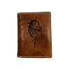 Kožená peněženka hnědá - kůň 106