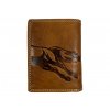 Kožená peněženka hnědá - kůň 107