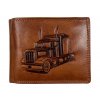 Kožená peněženka s motivem - kamion 1023