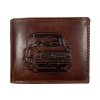 Kožená peněženka s motivem - auto 1023