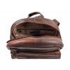 Dámský kožený batoh Hunters - hnědá 003