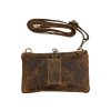 Malá kožená taška Hunters - hnědá 005B
