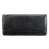 Dámská peněženka na knoflík - černá 1166