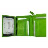 Dámská kožená peněženka Roberto - zelená 2499